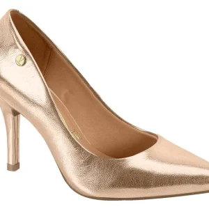 Stiletto Taco Aguja Metalizado Rose Gold
