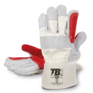 Pack de 10 guantes de piel mecánico y térmico con protección anticorte 202RB Tomás Bodero