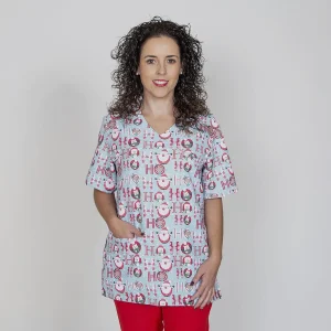 Blusa unisex manga corta estampado navidad 600016 Garys