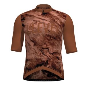 Maillot ciclismo manga corta unisex AXENIA LIQUID ARCILLA
