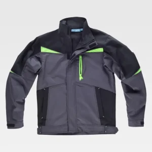Cazadora tricolor en tejido canvas WF2752 Workteam