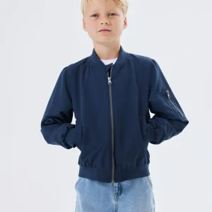 CHAQUETA AVIADOR NIÑO, AZUL MARINO