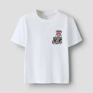 CAMISETA NIÑO CANGREJO, BLANCA